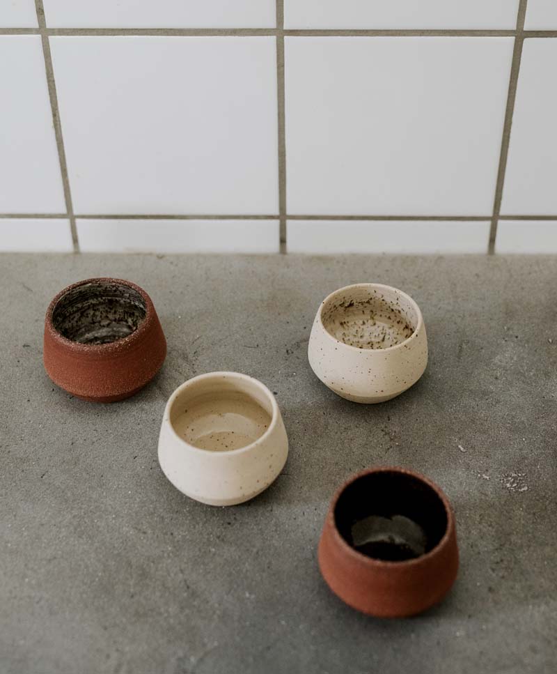 'Donna' ceramic, square planter