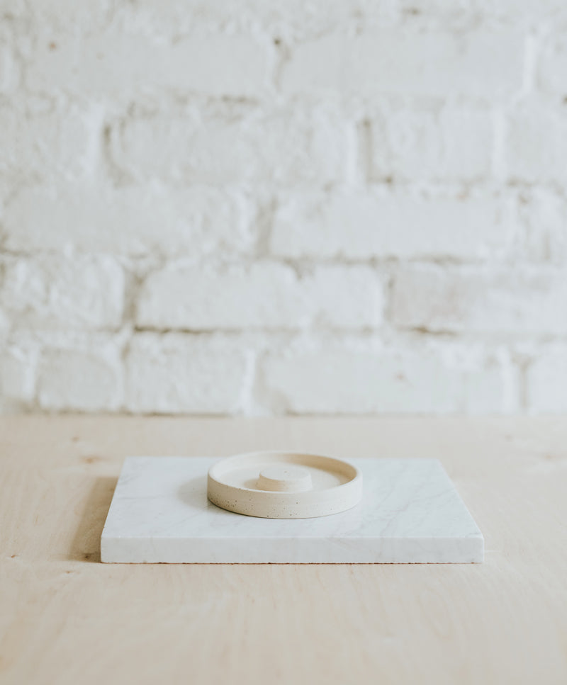 „Make a wish” incense holder, whisper white