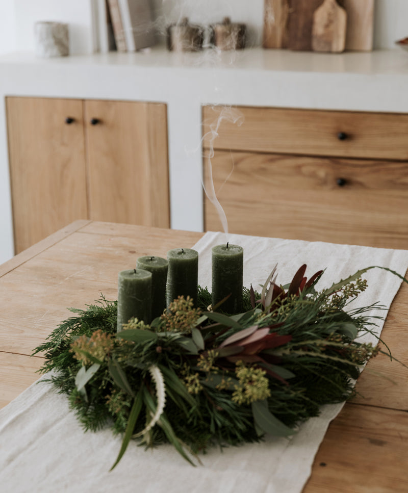Velvet Woods Advent wreath
