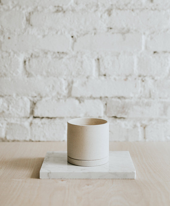 EARTH plant pot, Pure white, mini