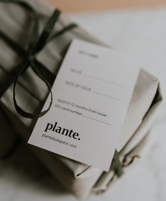 plante. ajándék utalvány, webshop-ban beváltható