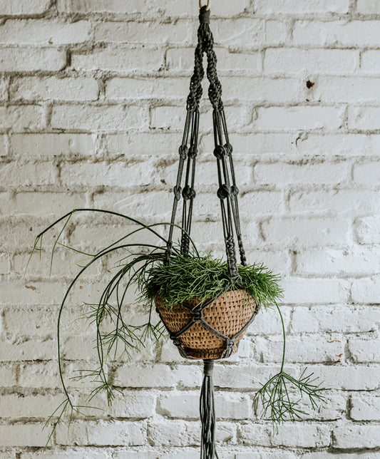 Macramé növénytartó, „L” méret