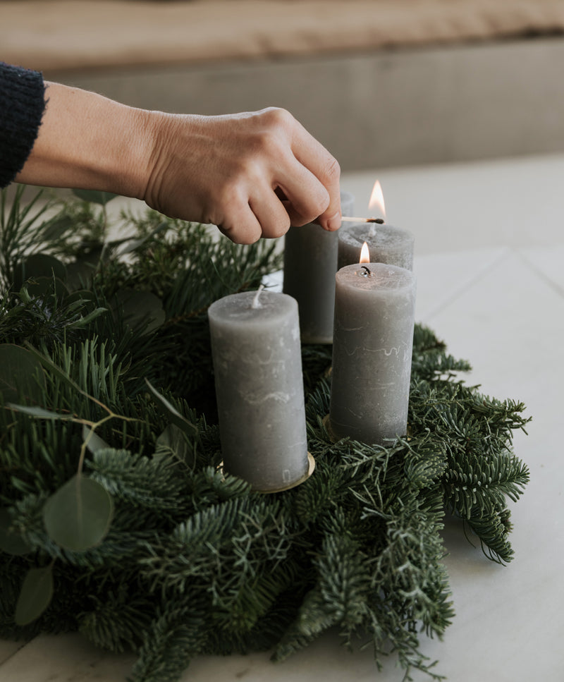 Misty Pine Advent wreath