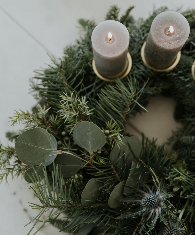 Misty Pine Advent wreath