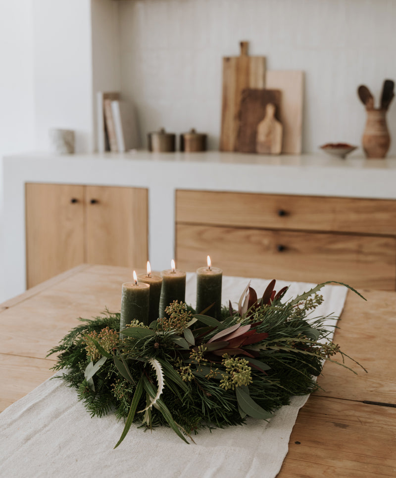 Velvet Woods Advent wreath