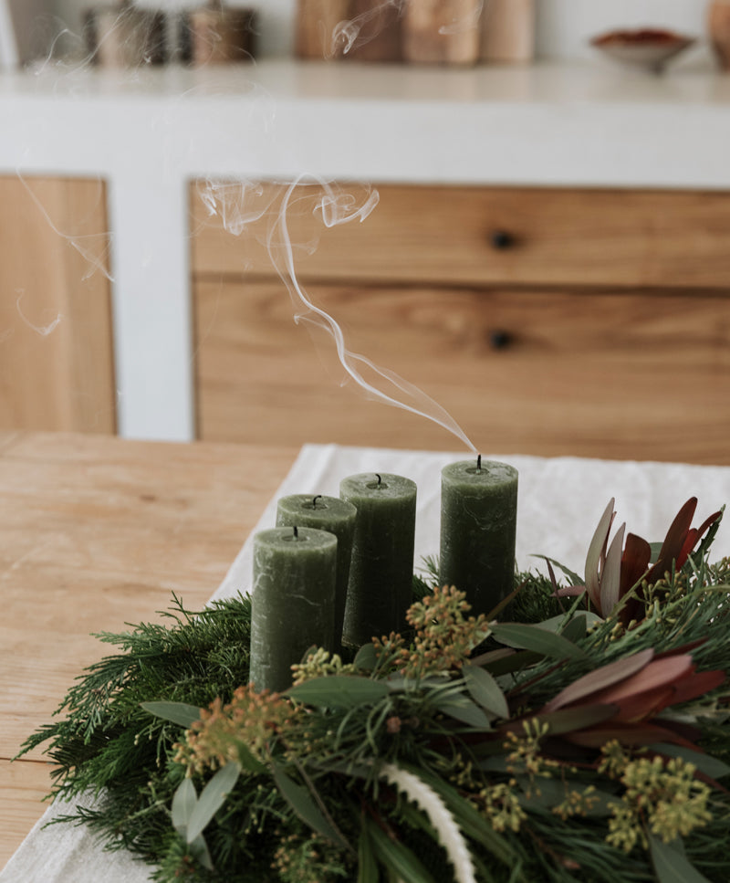 Velvet Woods Advent wreath