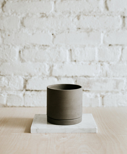 EARTH kaspó, Taupe grey, medium